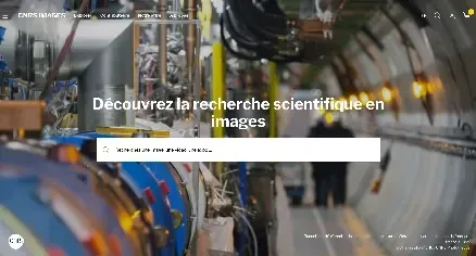 Capture d'écran de la plateforme CNRS Images