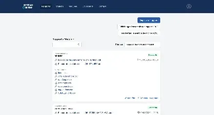 Capture d'écran de la plateforme du réseau Obépine
